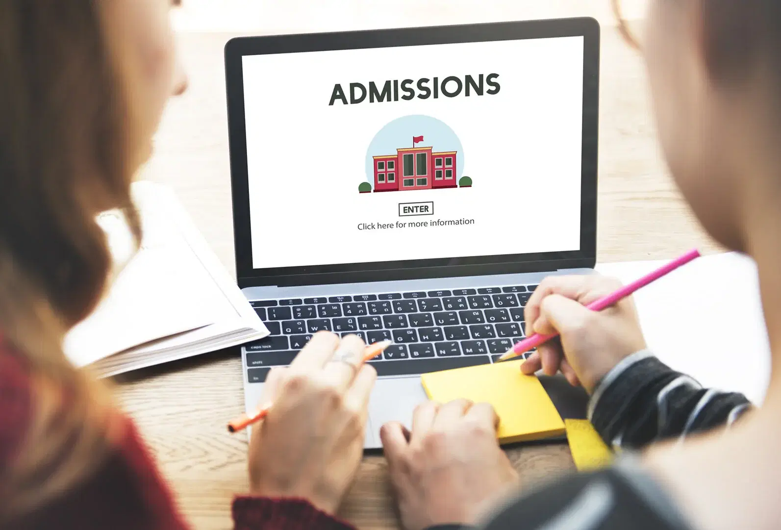 Students applying for university admissions